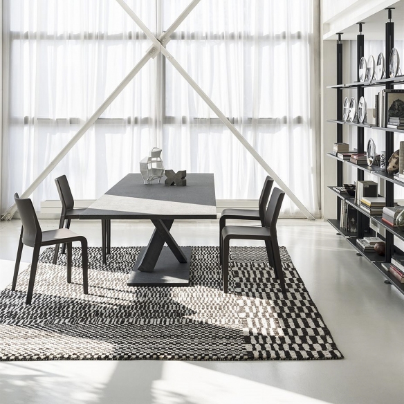 Desalto Tavolo Element cm 99x300 - Finitura Concrete nero