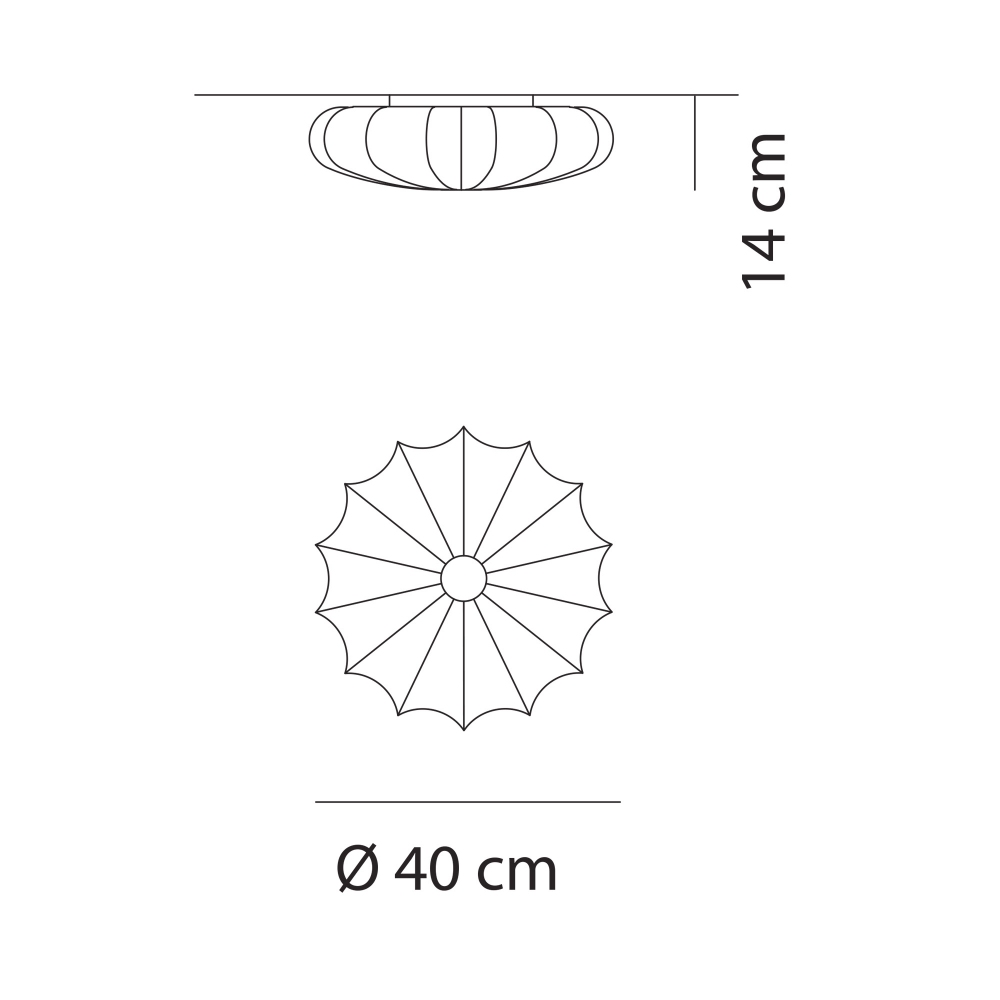 Axolight Muse ceiling lamp diam. 40 cm