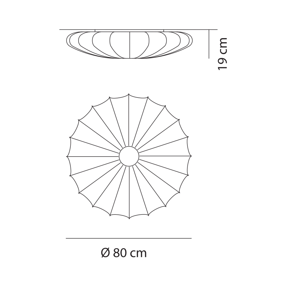 Axolight Muse ceiling lamp diam. 80 cm