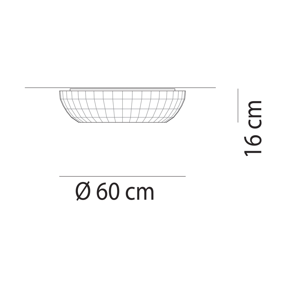 Axolight Lampada a soffitto Bell diam. 60 cm