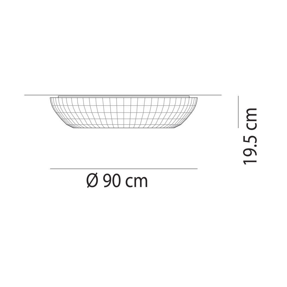Axolight Bell ceiling lamp diam. 90 cm