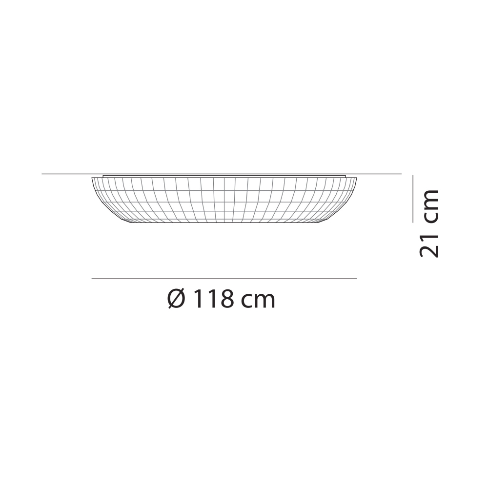 Axolight Lampada a soffitto Bell diam. 118 cm