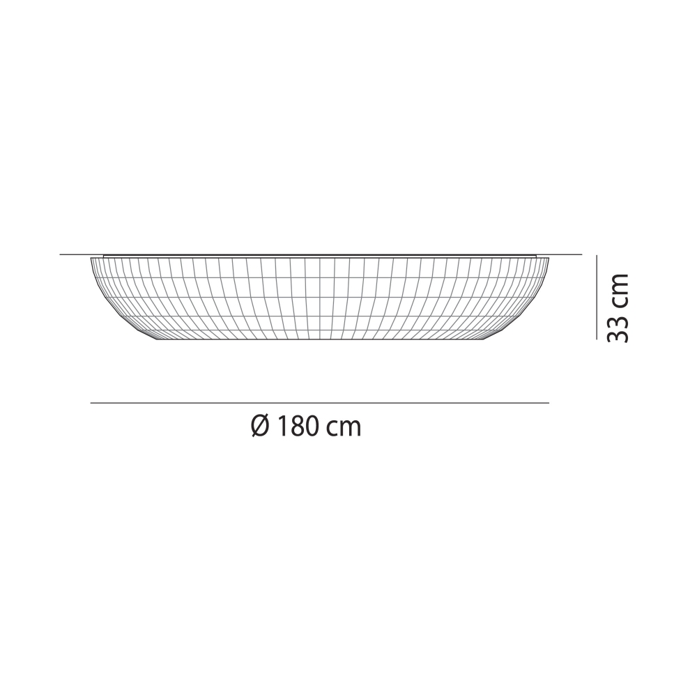 Axolight Lampada a soffitto Bell diam. 180 cm