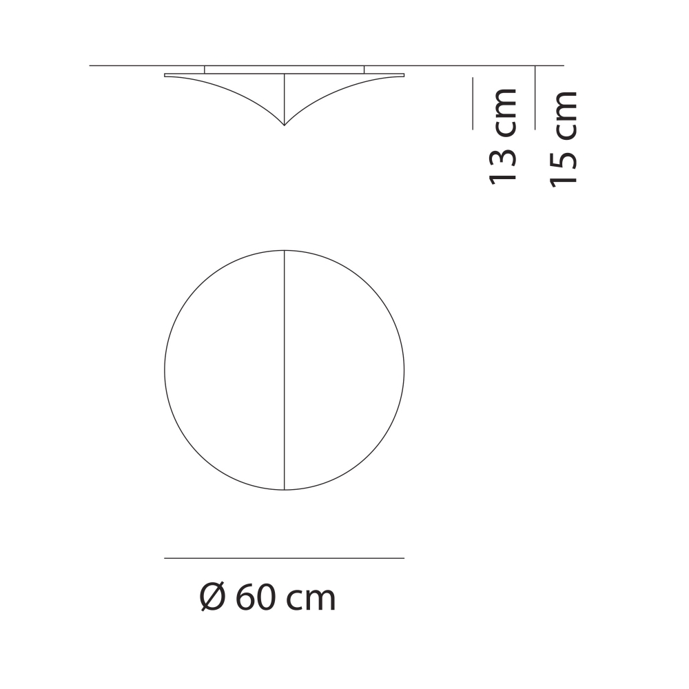 Axolight Lampada a soffitto Nelly diam. 60 cm