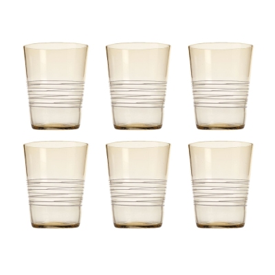 Zafferano 6 bicchieri Filante cl.40