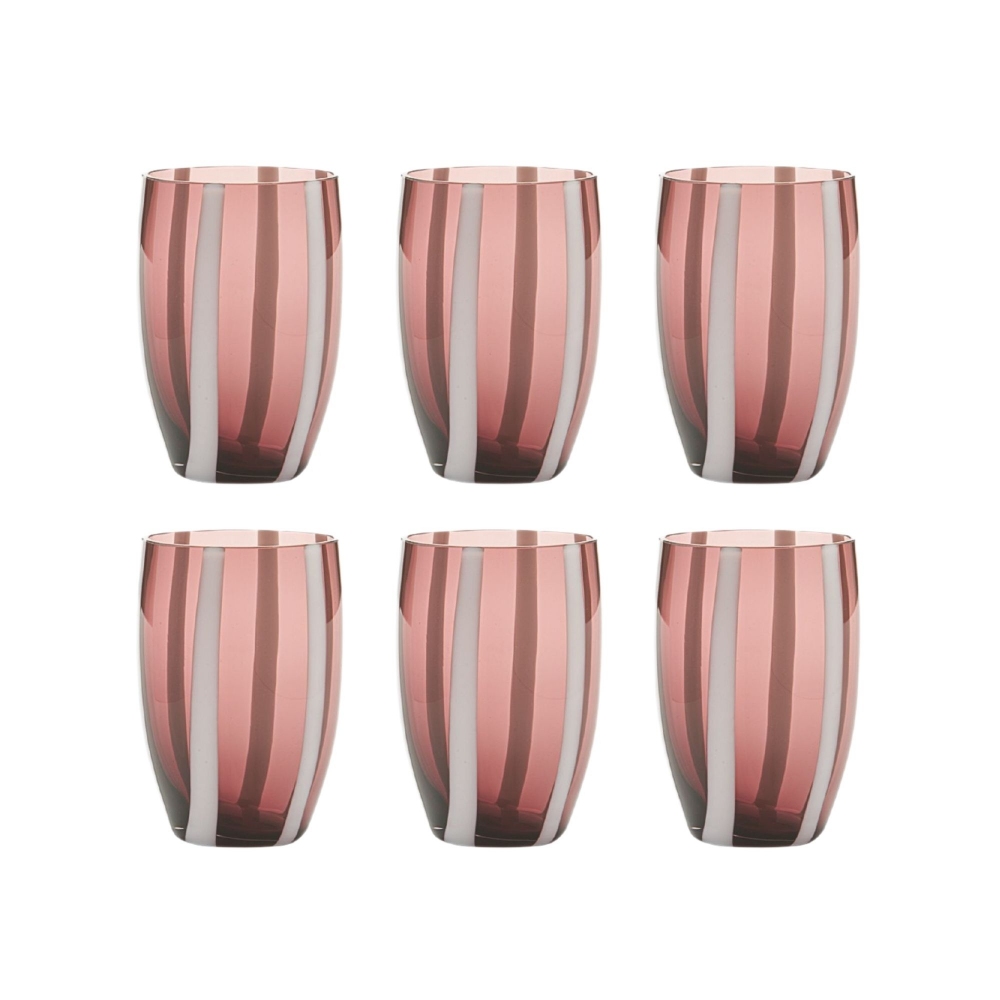 Zafferano 6 Gessato glasses 32 cl