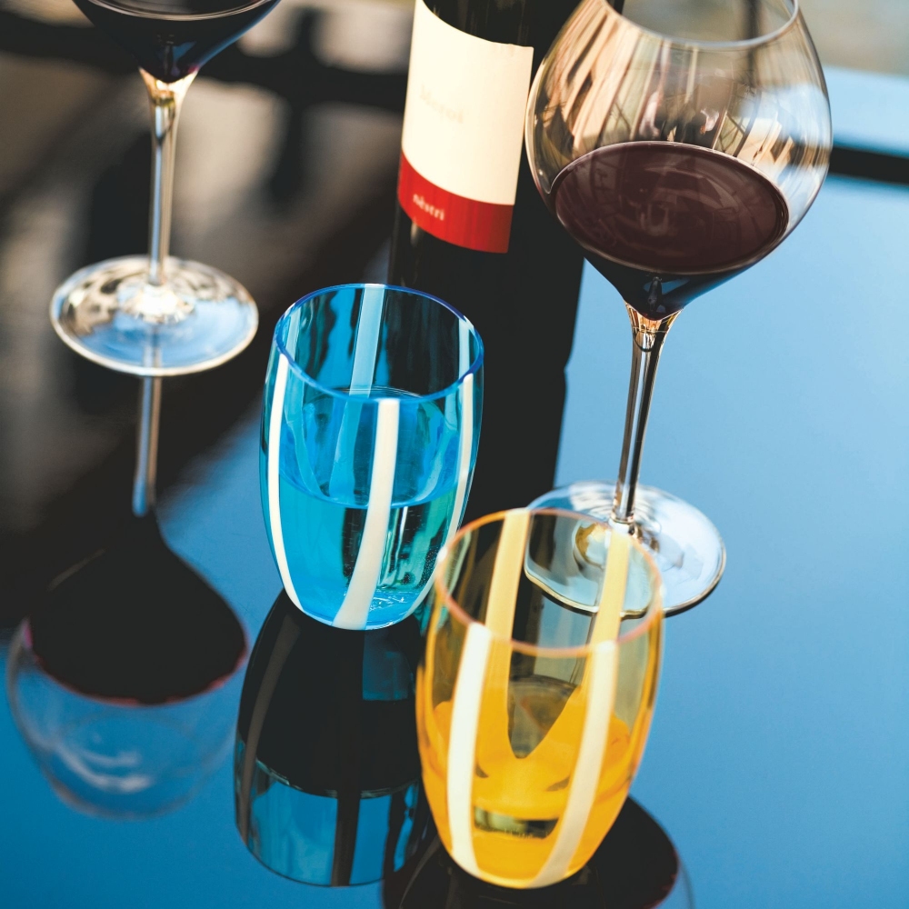 Zafferano 6 Gessato glasses 32 cl