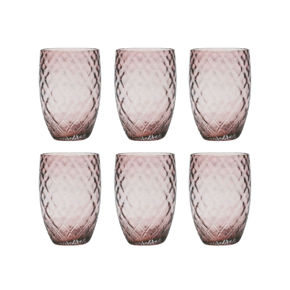 Zafferano 6 bicchieri Losanghe cl.38