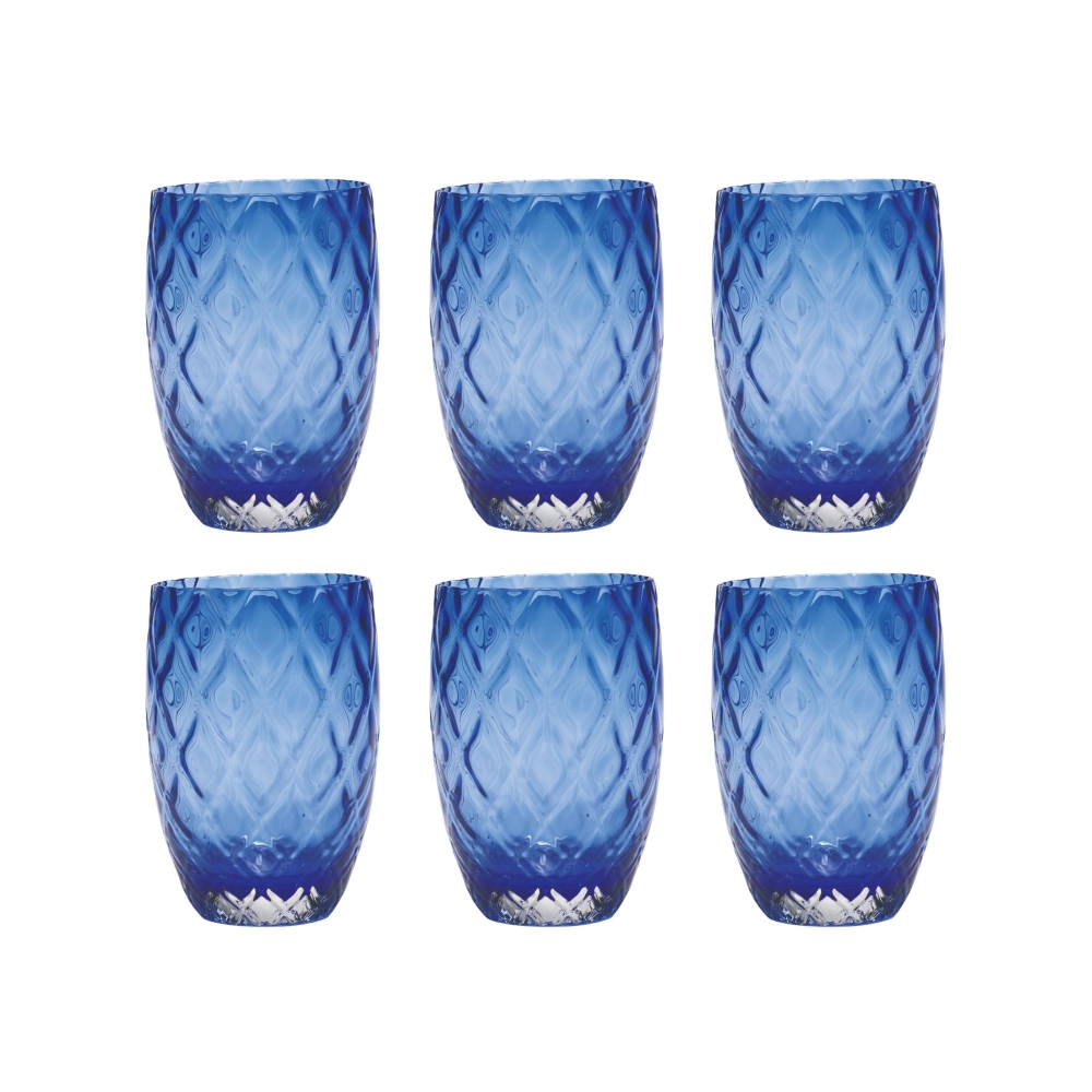 Zafferano 6 bicchieri Losanghe cl.38