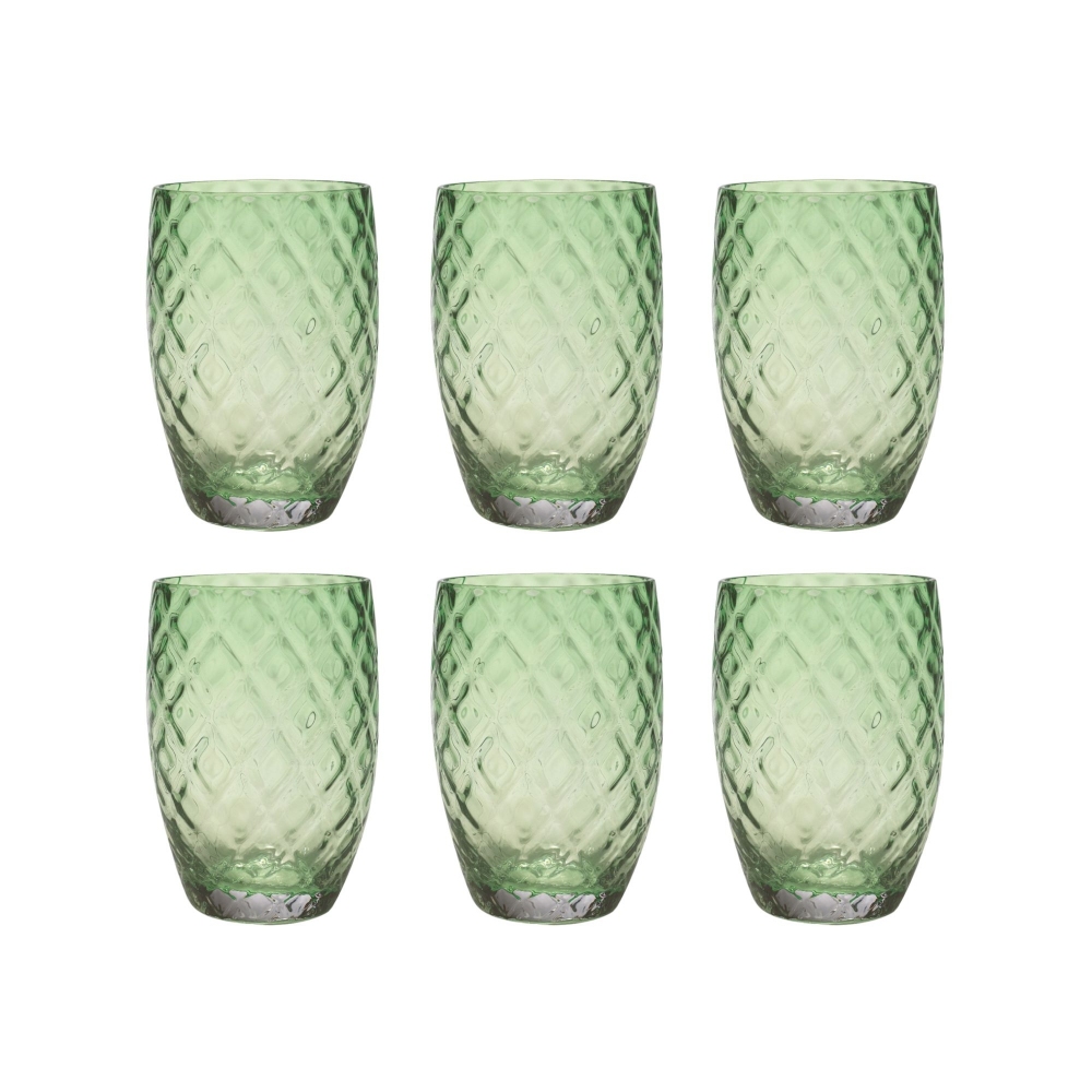 Zafferano 6 bicchieri Losanghe cl.38