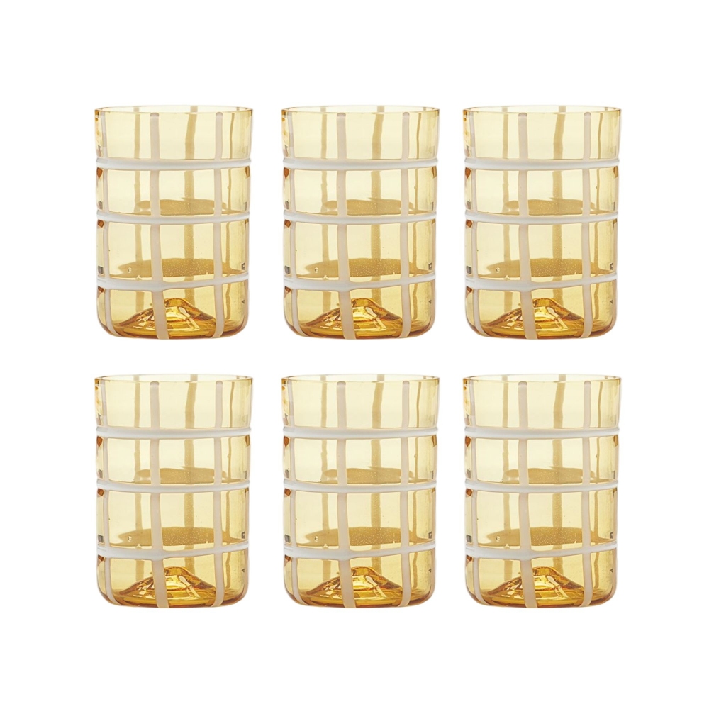 Zafferano 6 Twiddle glasses 35 cl