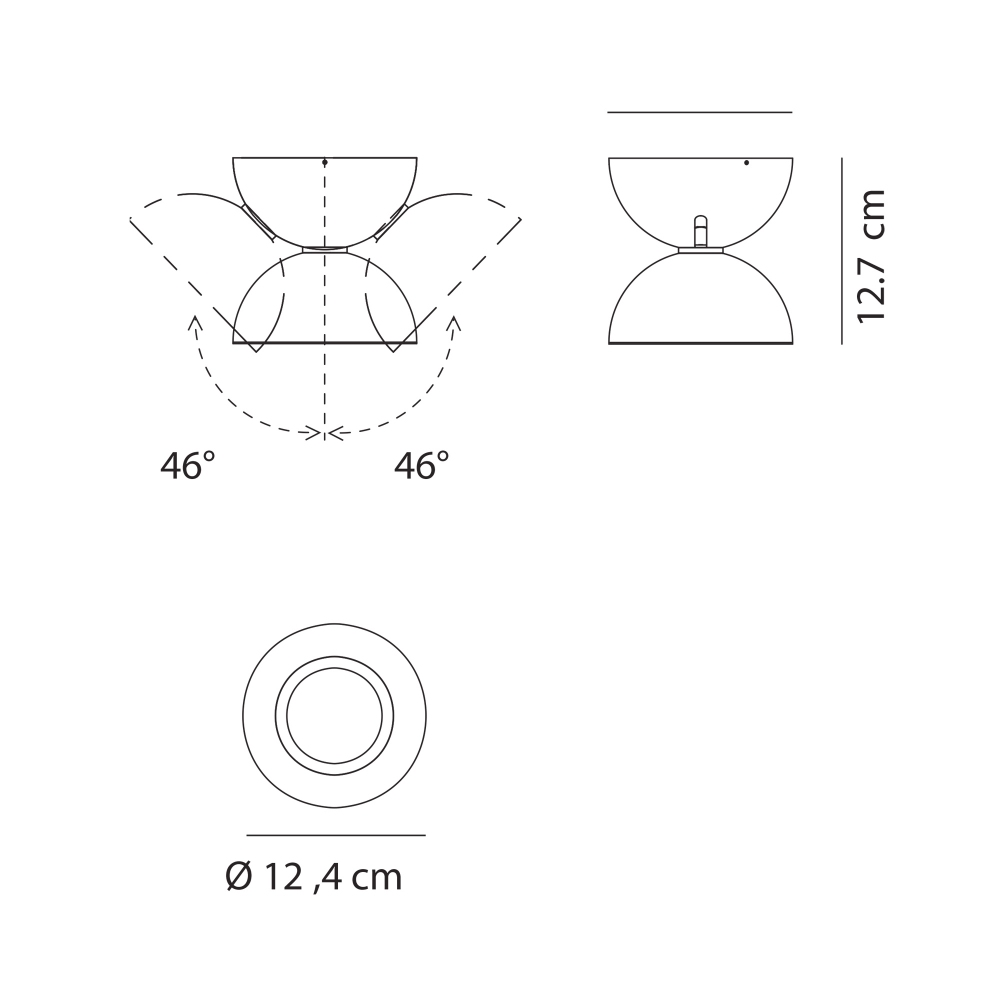 Axolight Dodot wall/ceiling lamp