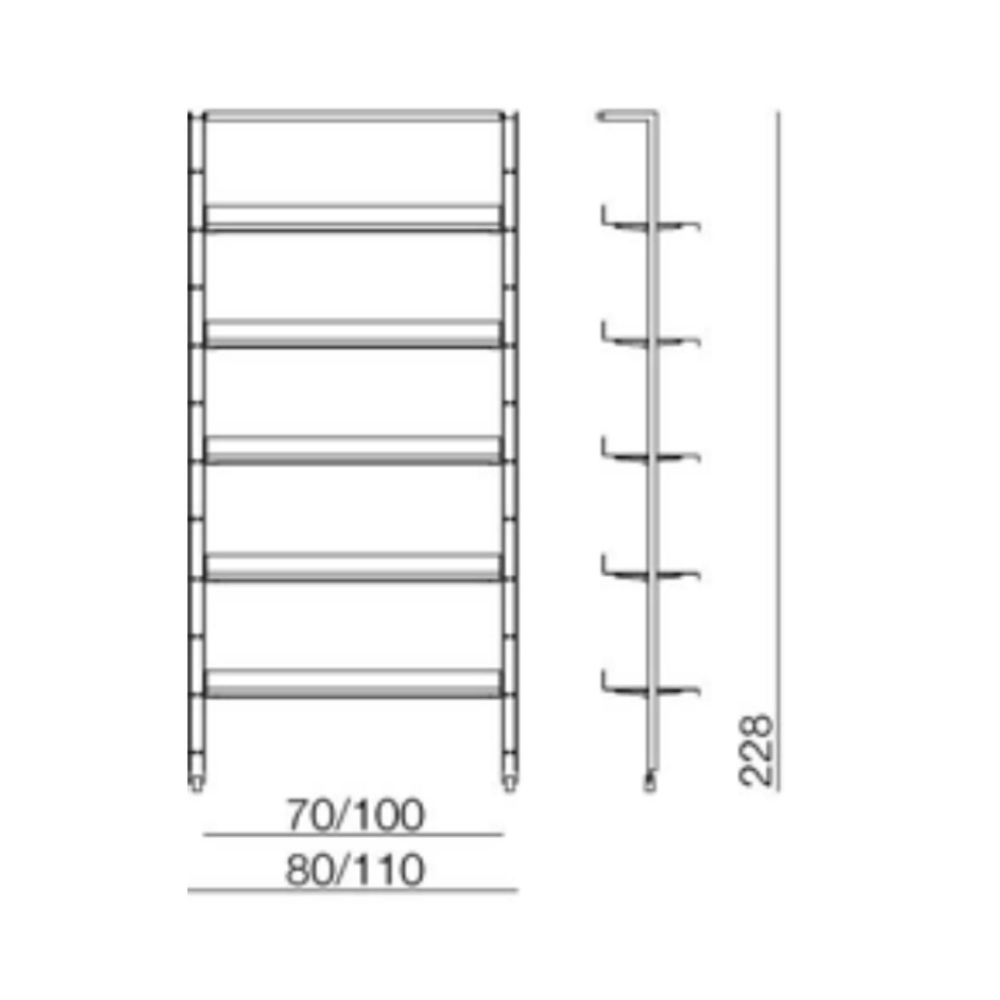 Desalto Armida modular bookcase - Composition 1