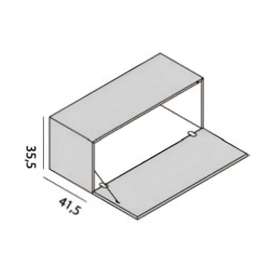 Desalto Contenitore aggiuntivo in MDF per libreria Helsinki