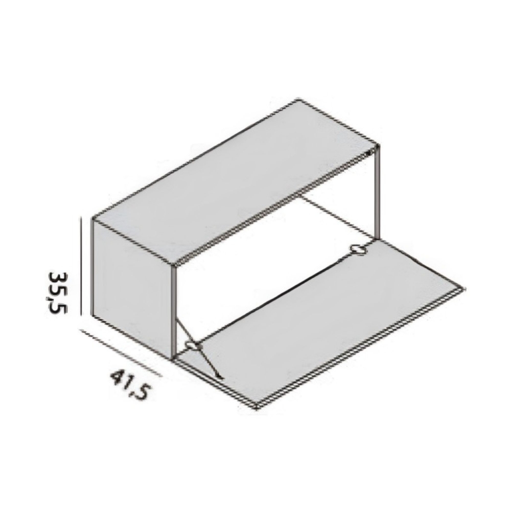 Desalto Contenitore aggiuntivo in MDF per libreria Helsinki