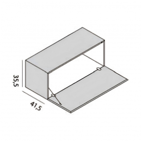 Desalto Contenitore aggiuntivo in MDF per libreria Helsinki