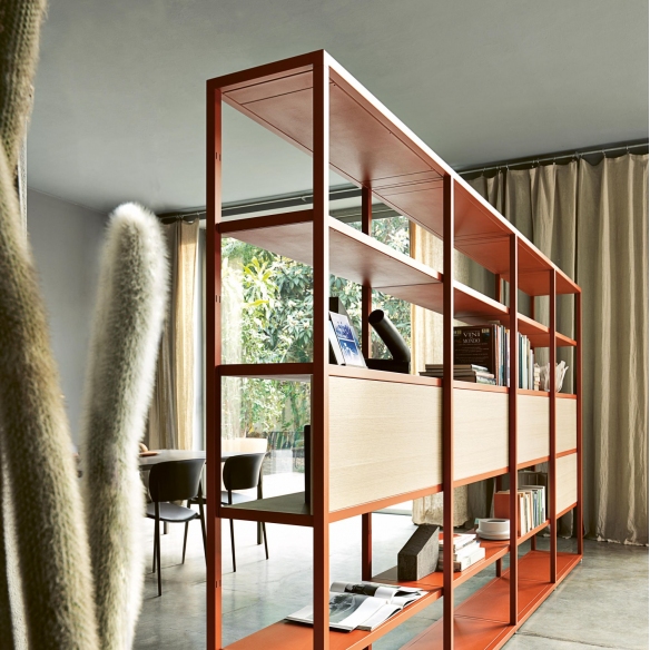 Desalto Additional oak container for Helsinki bookcase