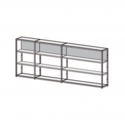 Desalto Libreria modulare Helsinki - Composizione C (h. 121 L 70 + 97 + 147 - 314 cm)