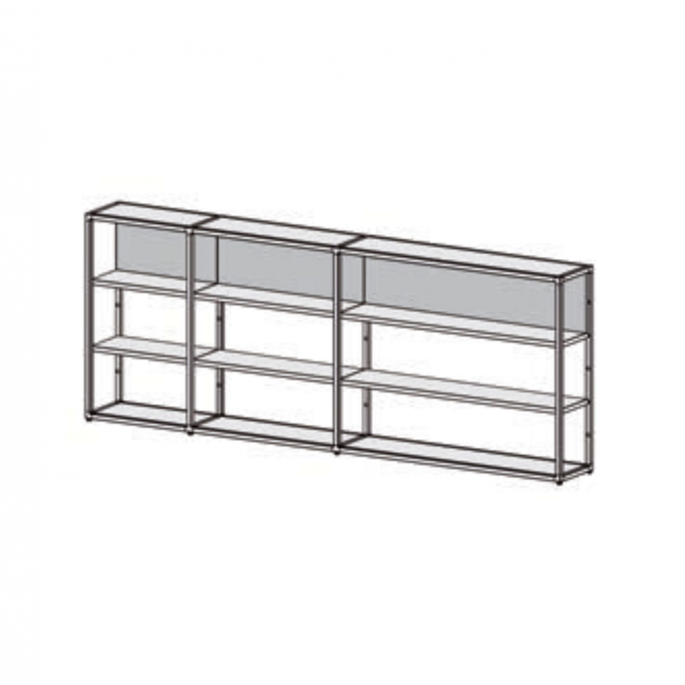 Desalto Helsinki modular bookcase - Composition C (h. 121 L 70 + 97 + 147 - 314 cm) ?