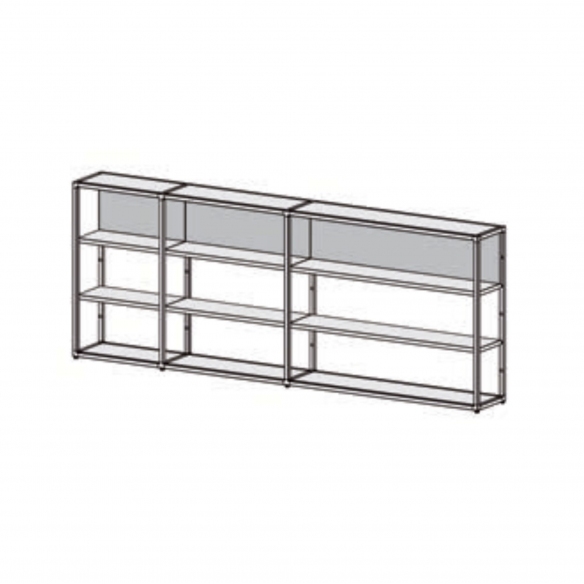 Desalto Libreria modulare Helsinki - Composizione C (h. 121 L 70 + 97 + 147 - 314 cm)