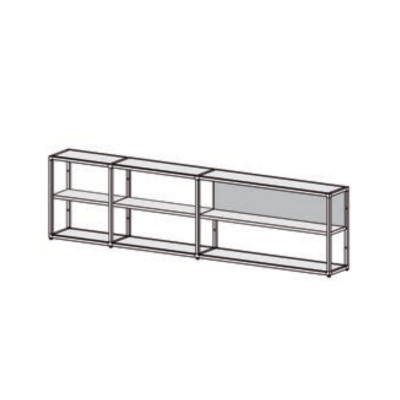 Desalto Helsinki modular bookcase - Composition D (h. 82 L 70 + 97 + 147 - 314 cm) ?