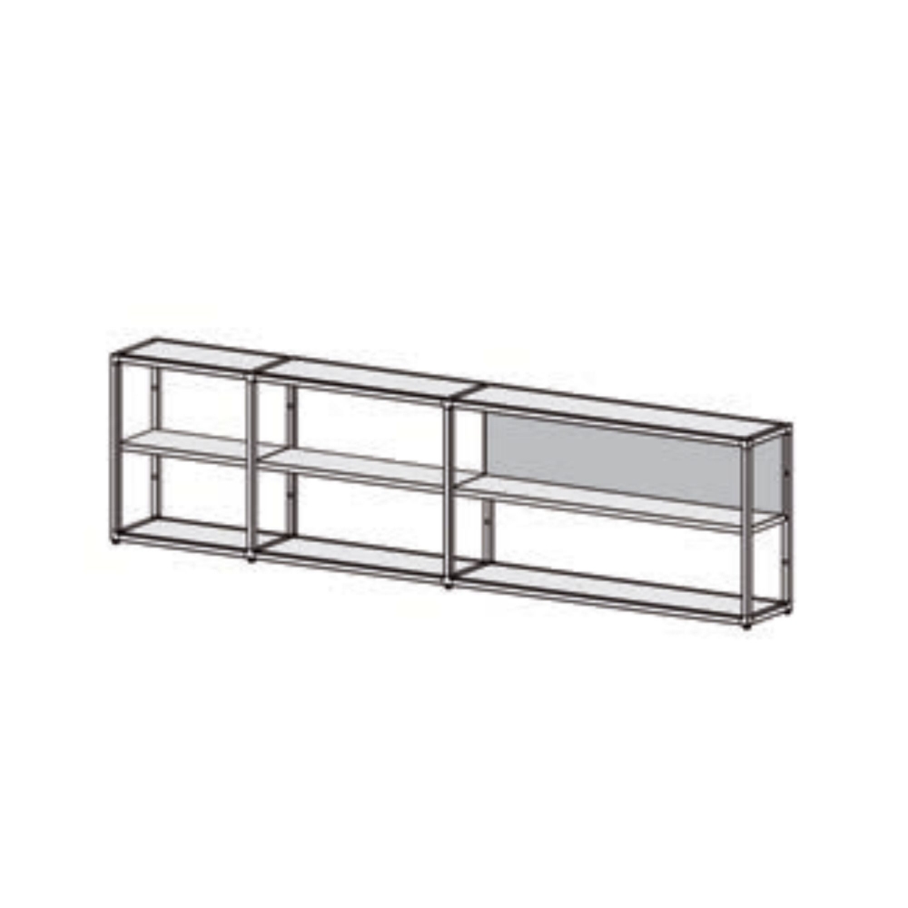 Desalto Helsinki modular bookcase - Composition D (h. 82 L 70 + 97 + 147 - 314 cm) ?