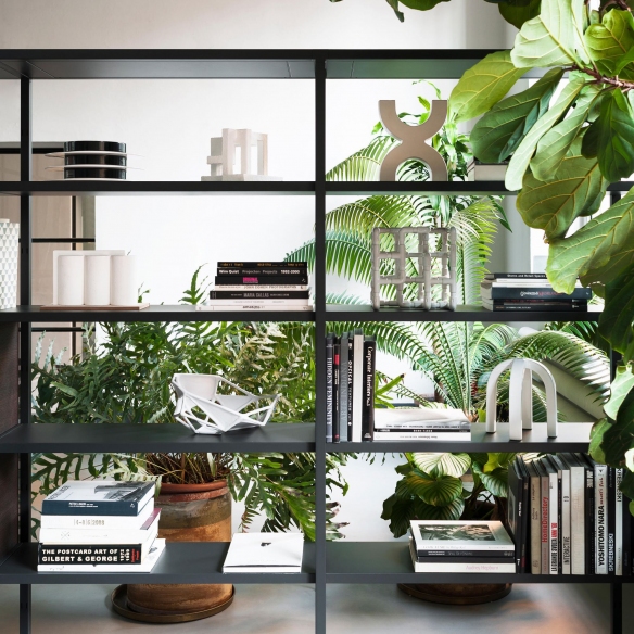 Desalto Helsinki modular bookcase - Composition H (h. 198 L 70 + 147 - 217 cm) ?
