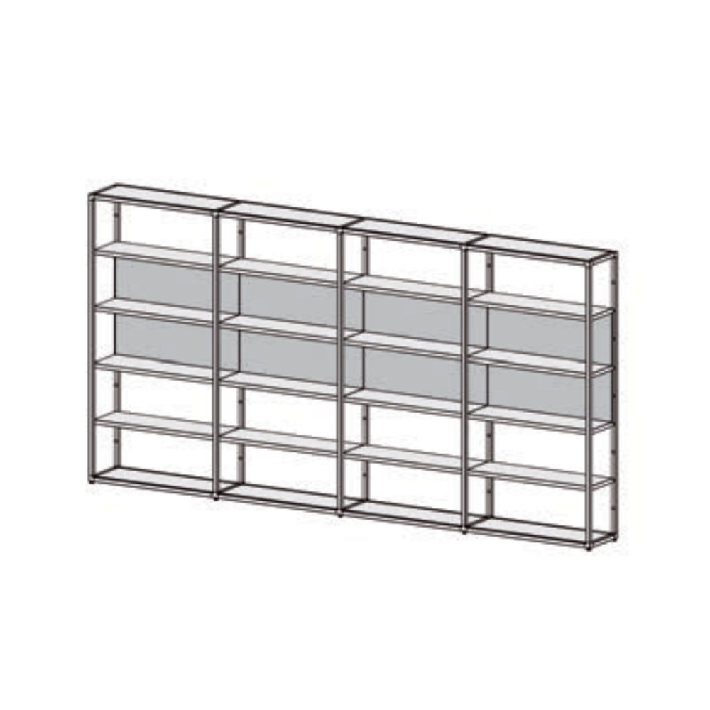 Desalto Libreria modulare Helsinki - Composizione M (h. 198 L 100 + 97 + 97 + 97 - 391 cm)