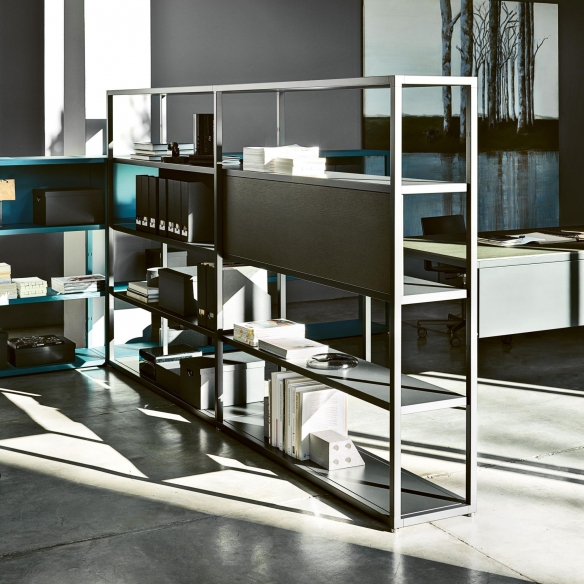 Desalto Libreria modulare Helsinki - Composizione M (h. 198 L 100 + 97 + 97 + 97 - 391 cm)