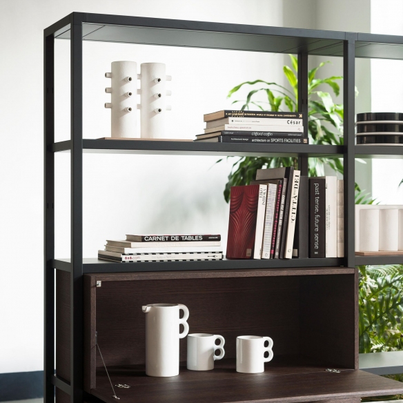 Desalto Libreria modulare Helsinki - Composizione M (h. 198 L 100 + 97 + 97 + 97 - 391 cm)