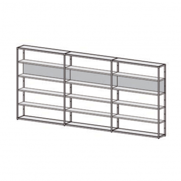 Desalto Libreria modulare Helsinki - Composizione N (h. 198 L 150 + 147 + 147 - 444 cm)