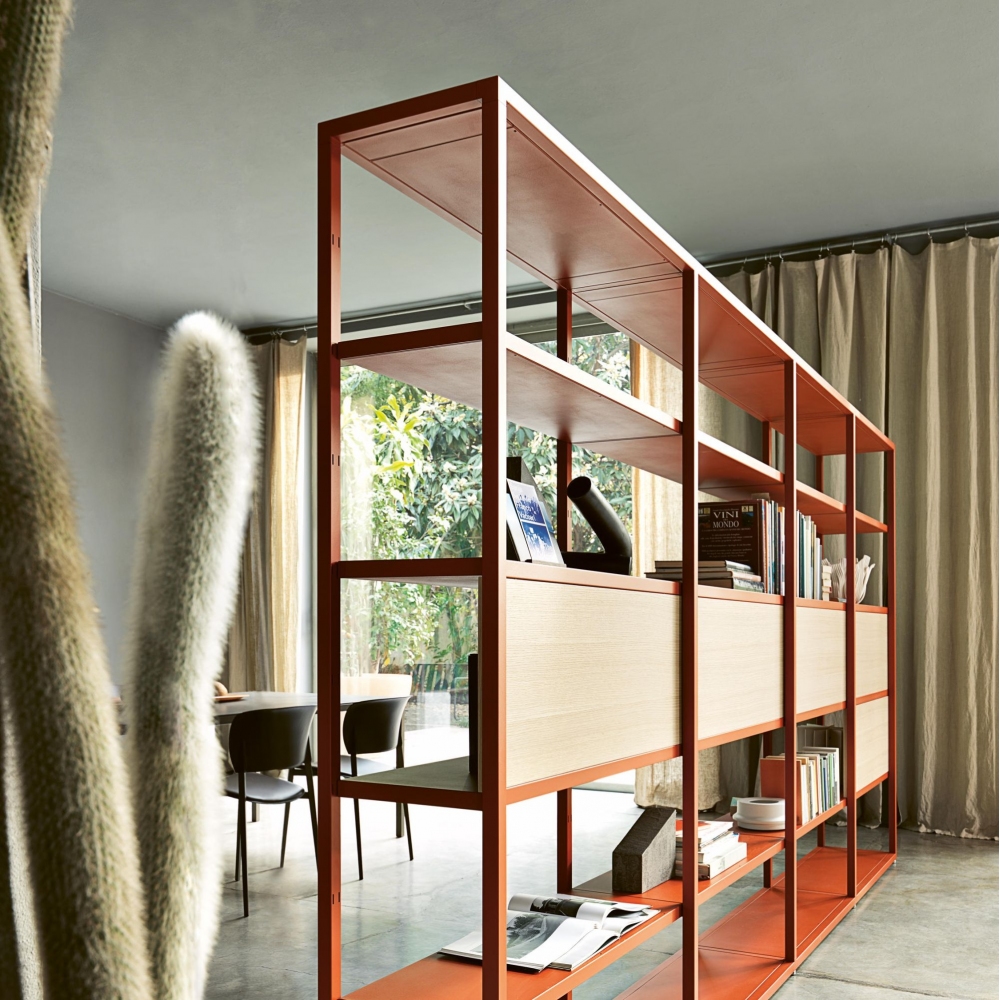 Desalto Helsinki modular bookcase - Composition O (h. 198 L 70 + 67 + 67 + 67 - 271 cm) ?