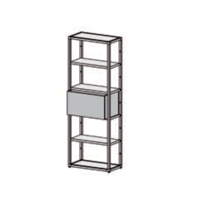 Desalto Helsinki modular bookcase - Composition P (h. 198 L 70 cm) ?