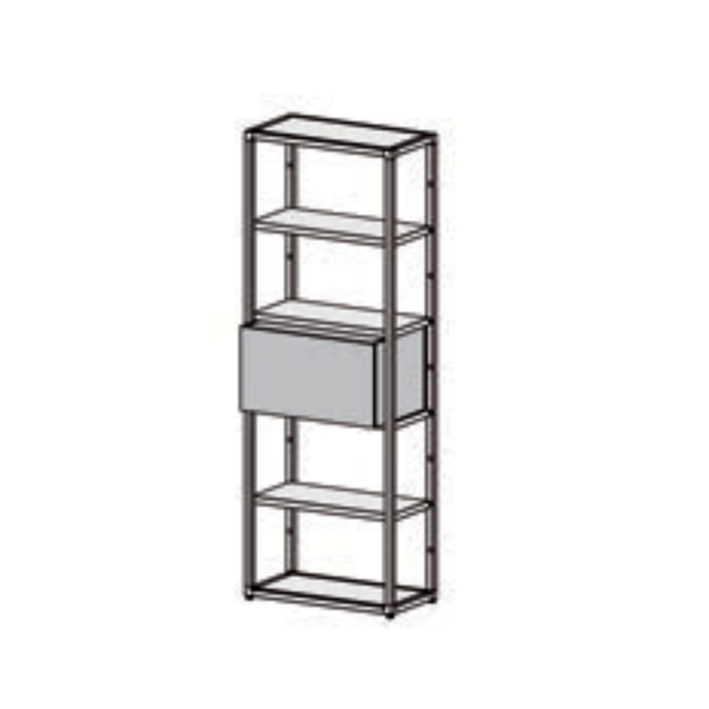 Desalto Libreria modulare Helsinki - Composizione P (h. 198 L 70 cm)