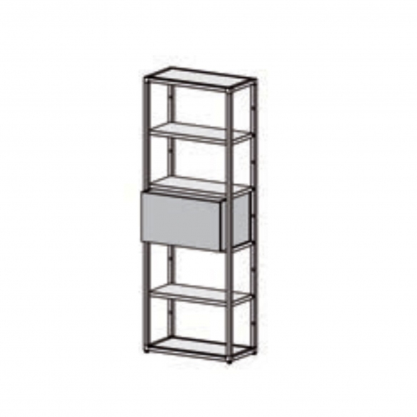 Desalto Libreria modulare Helsinki - Composizione P (h. 198 L 70 cm)