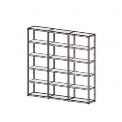 Desalto Helsinki modular bookcase - Composition Q (h. 198 L 70 + 67 + 67 - 204 cm)