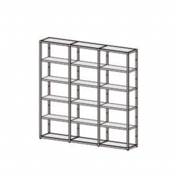 Desalto Helsinki modular bookcase - Composition Q (h. 198 L 70 + 67 + 67 - 204 cm)