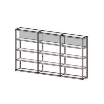 Desalto Helsinki modular bookcase - Composition R (h. 160 L 100 + 97 + 97 - 294 cm) ?