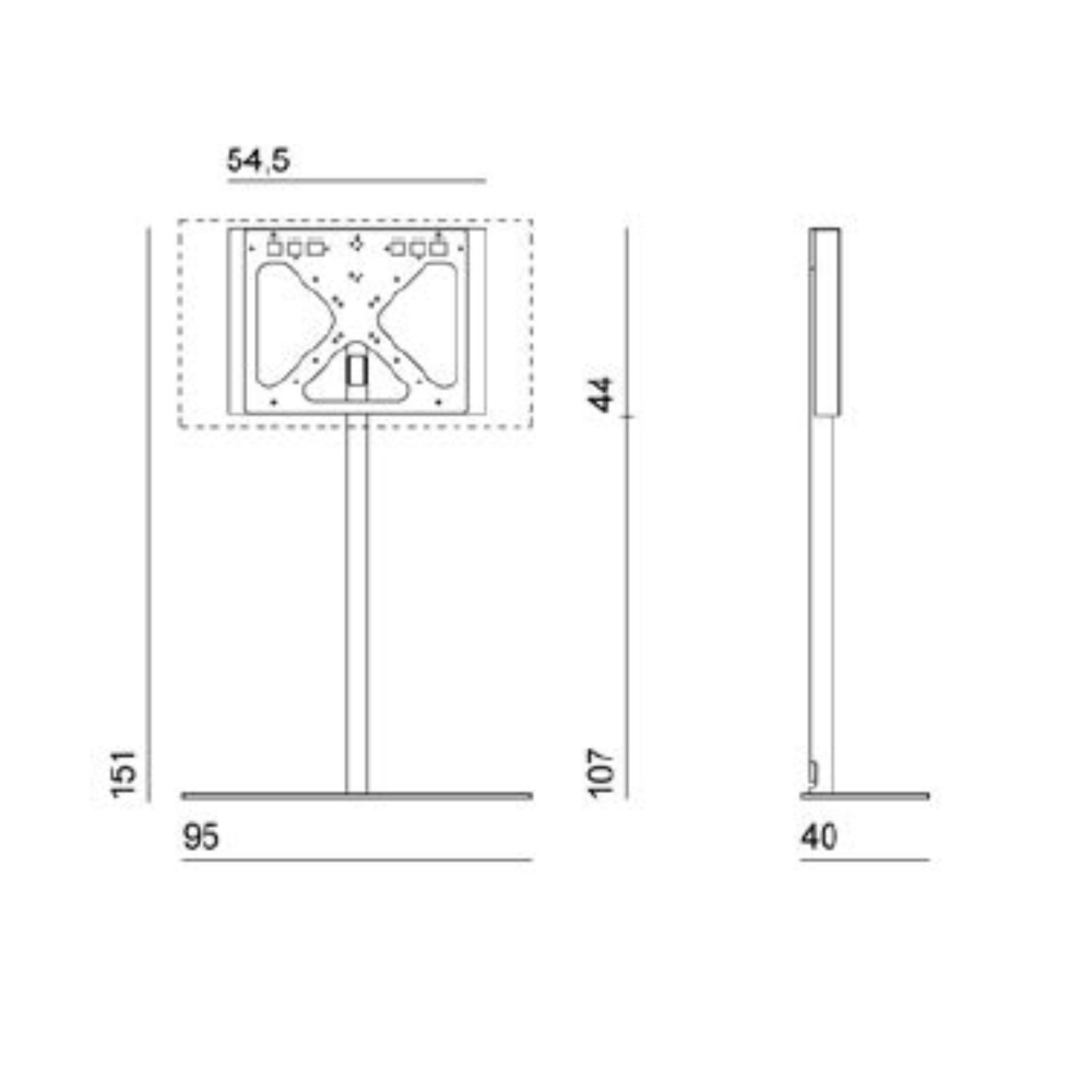 Desalto Porta TV Sail 301 h 151 cm (TV max 65'')