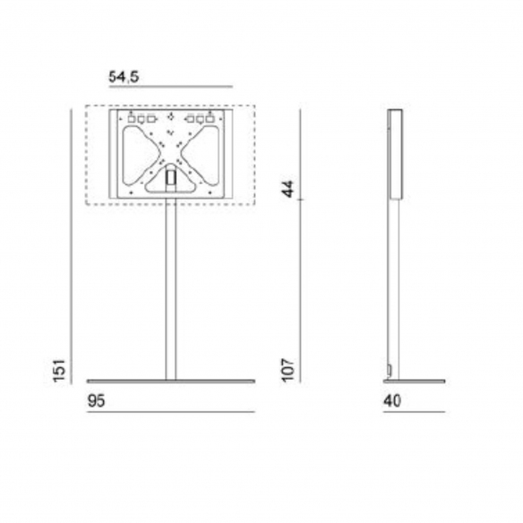 Desalto Porta TV Sail 301 h 151 cm (TV max 65'')