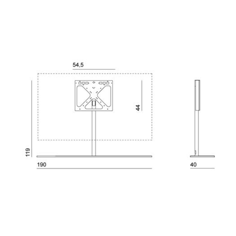 Desalto Porta TV Sail 302 h 119 cm (TV max 80'')