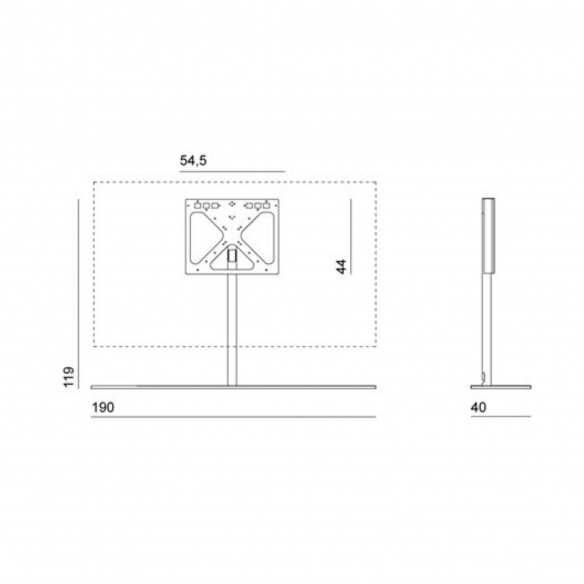 Desalto Porta TV Sail 302 h 119 cm (TV max 80'')