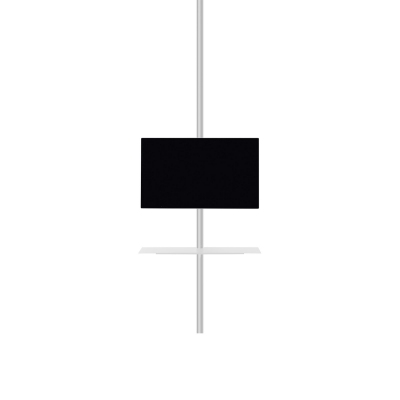 Desalto Porta TV Sail 307 con piantana girevole a soffitto - Posizionamento TV h. 119 e mensola inclusa