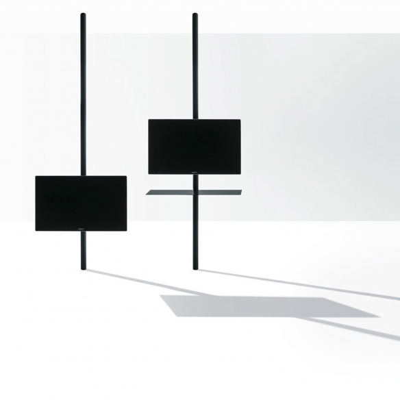 Desalto Sail 307 TV stand with rotating ceiling support - TV positioning h. 94