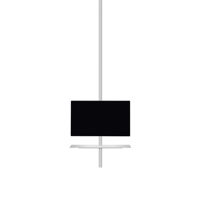 Desalto Porta TV Sail 307 con piantana girevole a soffitto - Posizionamento TV h. 94 e mensola inclusa