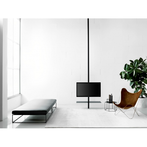 Desalto Porta TV Sail 307 con piantana girevole a soffitto - Posizionamento TV h. 94 e mensola inclusa