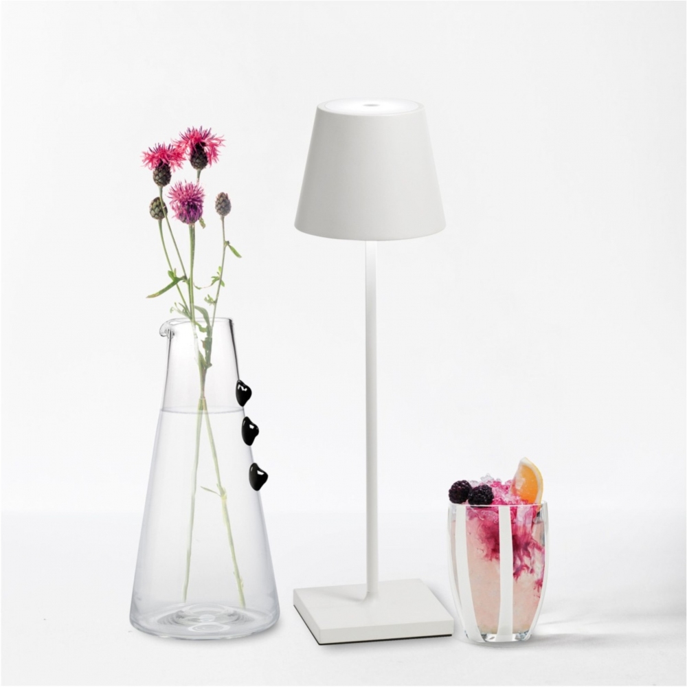 Zafferano Lampada da tavolo Poldina Pro Led ricaricabile