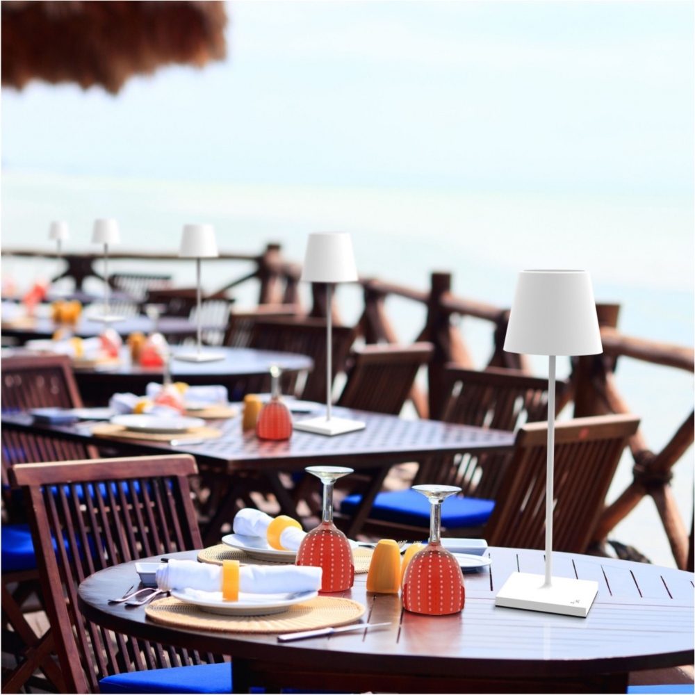 Zafferano Lampada da tavolo Poldina Pro Led ricaricabile