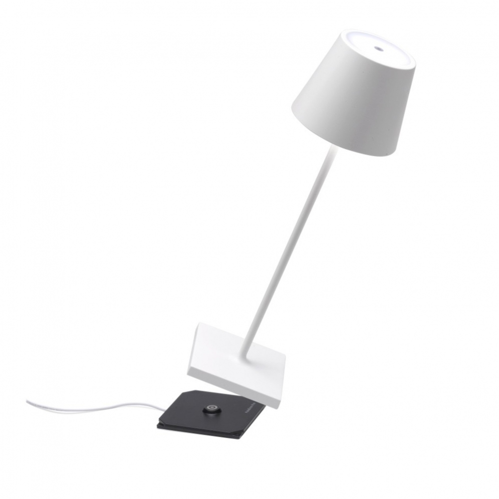 Zafferano Lampada da tavolo Poldina Pro Led ricaricabile