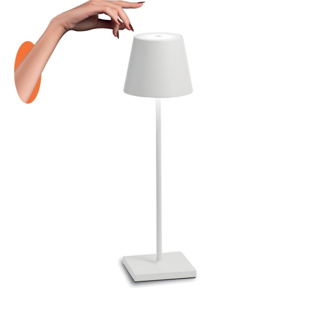 Zafferano Lampada da tavolo Poldina Pro Led ricaricabile